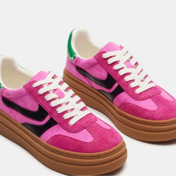 Steve Madden Dodge Pink Multi Sneakers - Picture 2 of 9
